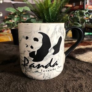 Marble Panda Toronto zoo mug - bright creamy color